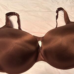 Cacique Satin Brown 42DDD Underwire Bra